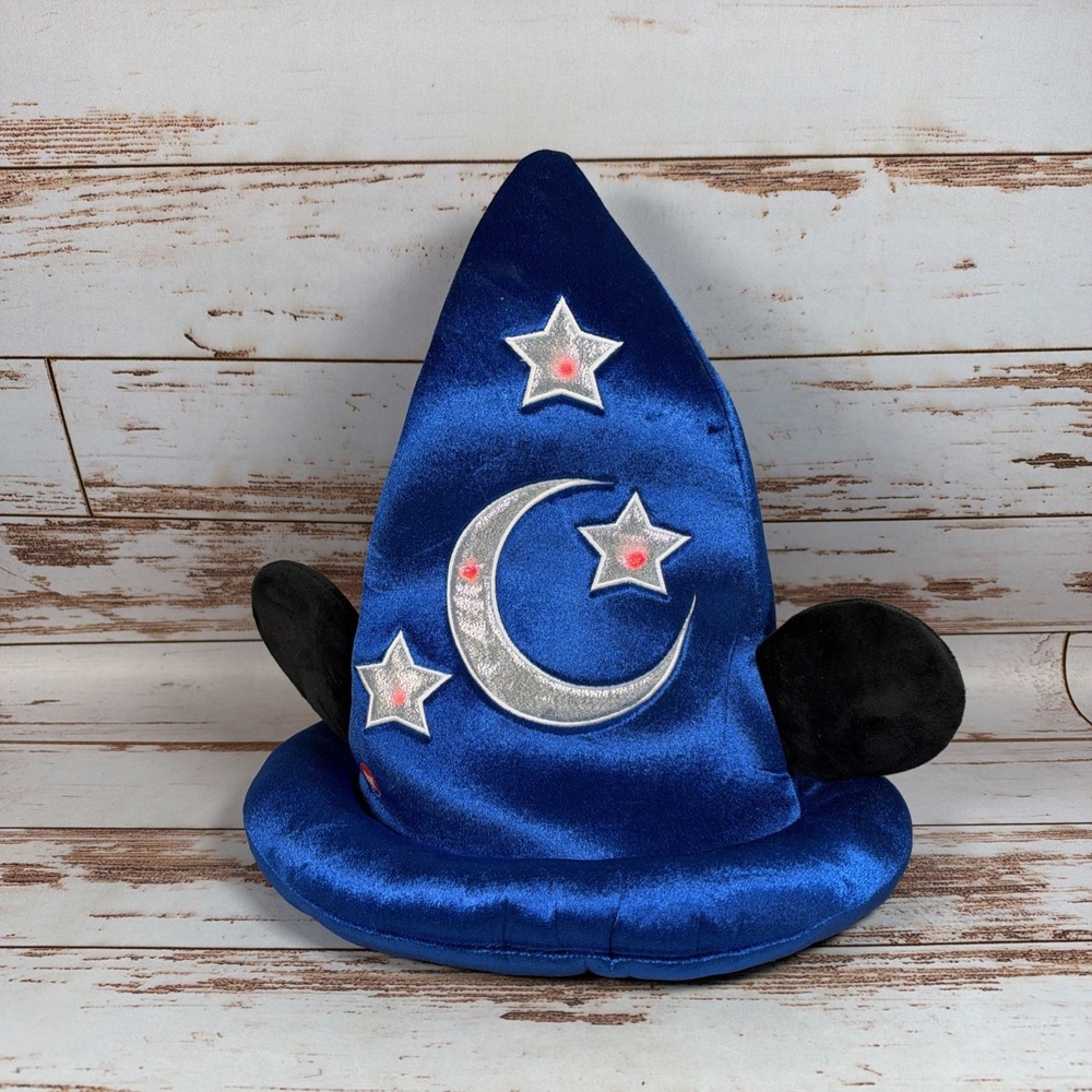 Tokyo Disney Resort Fantasia Sorcerer Mickey Mouse Plush Fan Cap Hat Blue